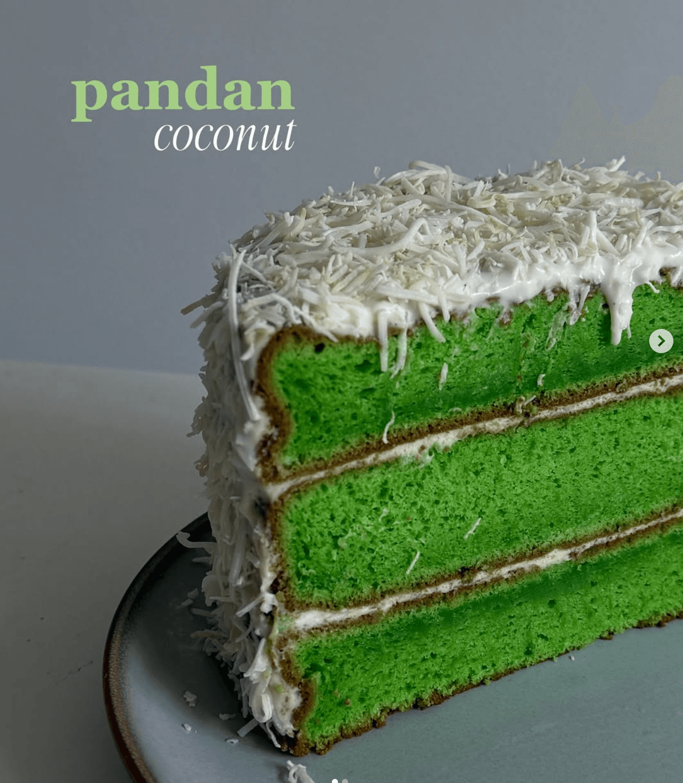 pandan coconut cake